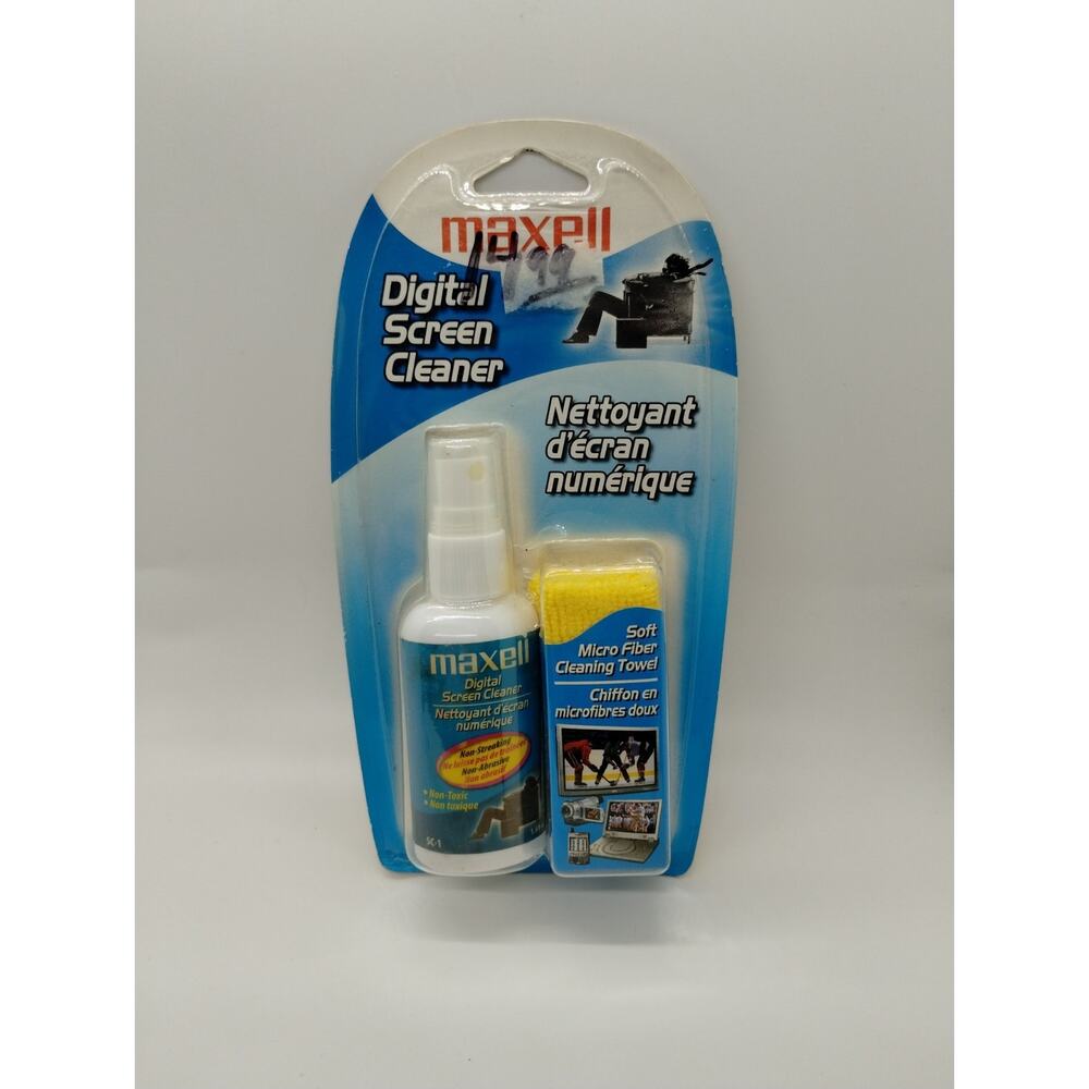 Maxell Digital Screen Cleaner - Micro Fiber Cleaning Towel Included - 1.69 oz